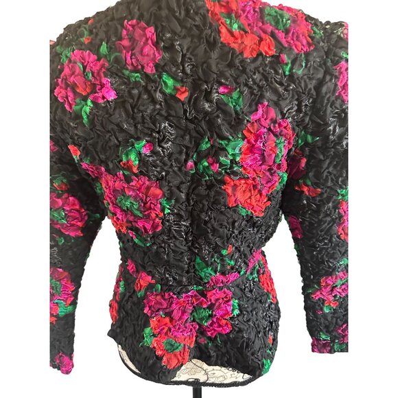 VICTORIAS SECRET Vintage Floral Blazer Jacket Size Small - Picture 6 of 8